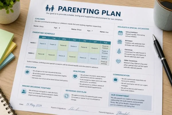 Understand parenting plans Northampton